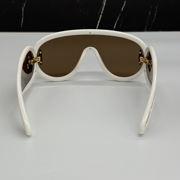 NEW LOEWE LW40108I 25G, LOEWE UNISEX SUNGLASSES WHITE GOLD - Picture 9 of 15